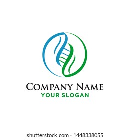 Circle DNA logo Design Template.