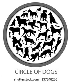Circle of Dogs - Includes Many Races and Bones