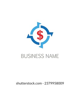 circle dollar business logo image