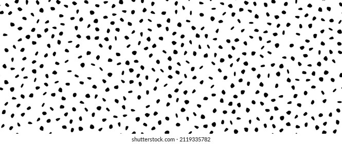 Circle Dot Fashion. Vector Spot Stone. Seamless Blob Circle. Black Vector Frame Background Black Oval Polkadot Cobblestone. Pattern Hand Bubble. Irregular Big Dot Pattern. Black Irregular Random Fun.