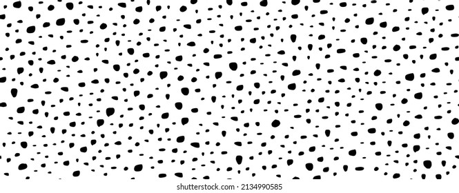 Circle Dot Fashion. Vector Spot Stone. Irregular Ink Dot Concept. Pattern Flat Bubble. Black Vector Round Background Black Seamless Random Dot. Black Round Polkadot Cobblestone. Irregular Drop Circle.