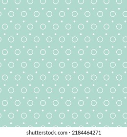 Circle dot green mint pastel speckled polka dot seamless pattern for textile and bed linen design