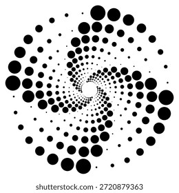 Circle dot halftone round dotted frames. Design element for frame, logo, web pages, prints, posters, template