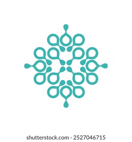 Diseño de ilustración de Plantilla de logotipo de partícula de punto circular