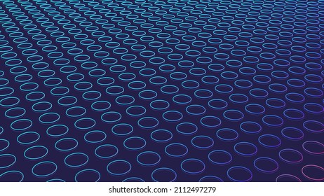 Circle dot pattern neon color tech abstract background