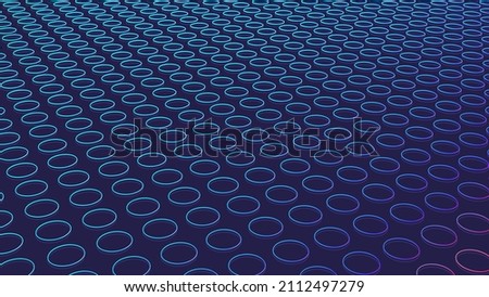 Circle dot pattern neon color tech abstract background
