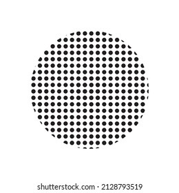 Medio tono abstracto de estilo de punto circular, fondo de punto de estilo vectorial retro, utilizado para interiores, alfombras, textiles, prendas de vestir, papel tapiz, envolver, papel, ilustración vectorial