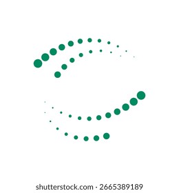 Design plano de ilustração de símbolo de ponto de círculo