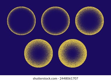 Circle dot vector pattern background digital explosion. Dot spray texture retro halftone grunge sphere