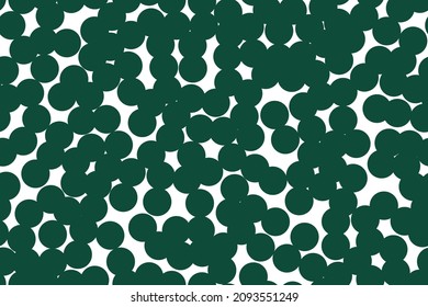Circle Dot Vintage. Vector Ball Polka. Irregular Big Dot Concept. Pattern Flat Design. Green Seamless Random Fun. Green Retro Polkadot Background. Green Happy Background Round. Geometric Icon Circle.