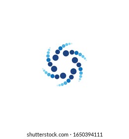 Circle dots abstract business logo vector template