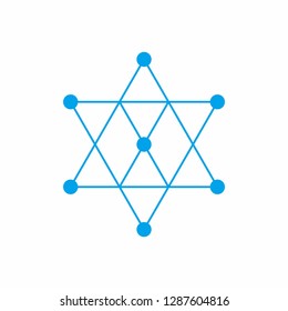 Circle Dots Digital Link Connection Business Company Vector Logo Design