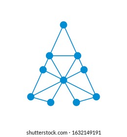 Circle Dots Digital Link Connection Business Company Vector Logo Design