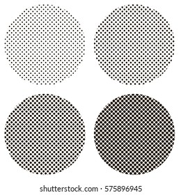 circle dots pattern pop art, vintage halftone effects for comic background vector round dot pattern