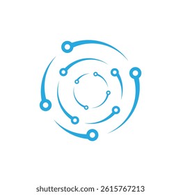 Circle dotted Abstract logos and symbol