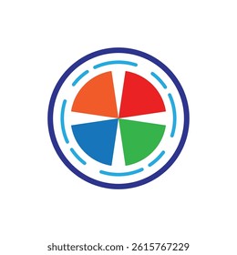 Circle dotted Abstract logos and symbol