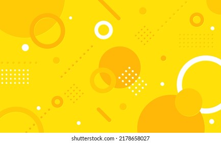 Circle and dotted line. Geometric background material.
