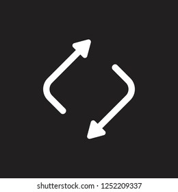 circle up down arrows trade symbol vector