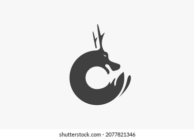 Circle dragon unique logo design