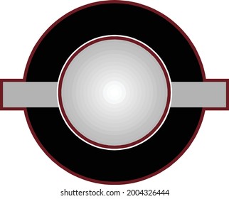 Fondo de dibujo de círculo Arte geométrico blanco negro