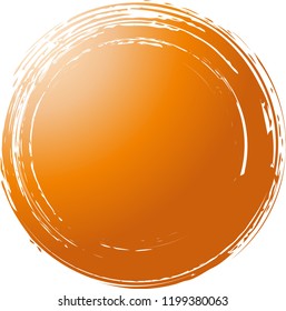 Circle drawn with a brushlet