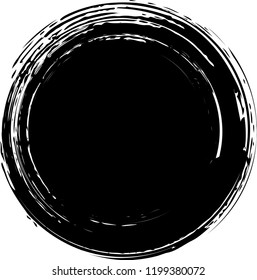 Circle drawn with a brushlet