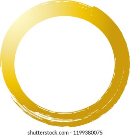 Circle drawn with a brushlet