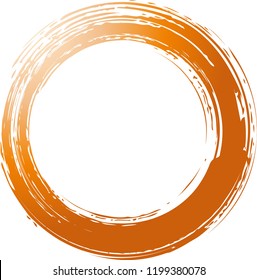 Circle drawn with a brushlet