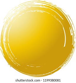 Circle drawn with a brushlet