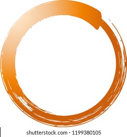 Circle drawn with a brushlet