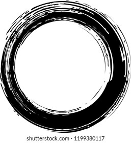 Circle drawn with a brushlet