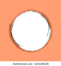 Circle dynamic style with elements. Line and shapes composition. Abstract technology concept. Copy space for flyer or presentation.