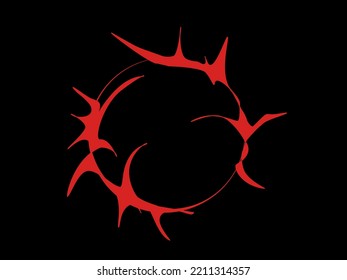 Circle with dynamic swoosh frame.Monochrome circle element. Abstract  background for your text, card, wallpaper,text.vector Illustration 