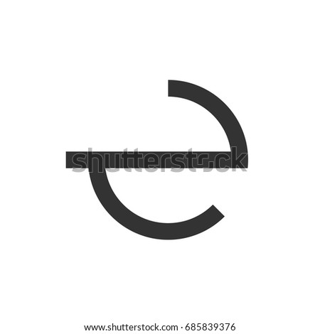 Circle E Letter Logo Template Illustration Design. Vector EPS 10.