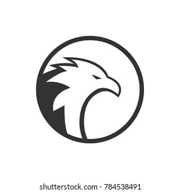 Circle eagle logo concept