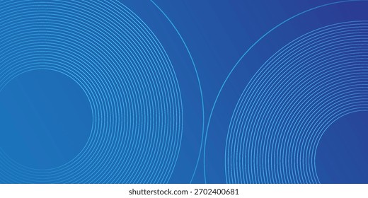 estilo de efeito de círculo moderno simples design abstrato abstrato azul arte simples 
