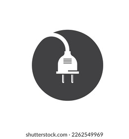 circle electric cord  icon vector design