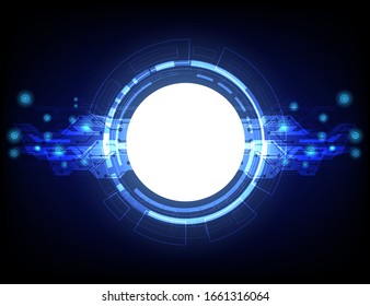 Circle electric line technology concept,Abstract transmission community,vector signal generator technology