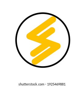 circle electric logo, icon, symbol, design template