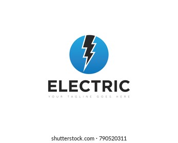 Circle Electric Logo Icon Symbol Design Stock Vector (Royalty Free ...