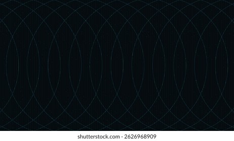 Circle Electronic Speed Lines auf Blue Technology Hintergrund, Comic und Motion Concept Design, Vektor.