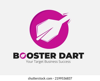 Circle Elegance Booster Dart Logo Vector Suitable For Community, Business Success, Marketing Target, Event, Group, etc 