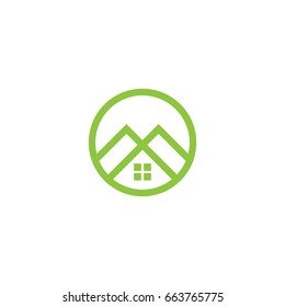 circle Elegant Home logo template