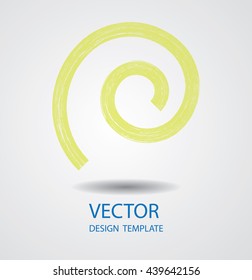 Circle Elegant Round Shape. Swirl Logo Vector Design. 