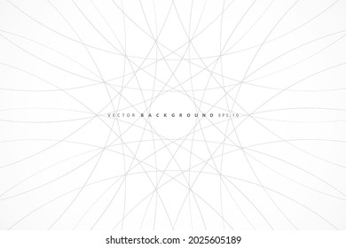 Circle elegant white background with shiny lines. Tech design. Modern luxury design
