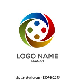 circle element logo vector design template