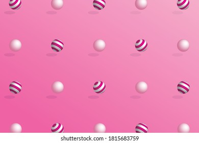 circle element realistic 3d pink pastel candy color romantic with shadow effect wallpaper background template design vector graphic