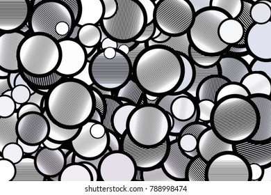 Circle or ellipse with lines background colorful shapes, good for graphic design. Vector artwork.