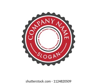 Circle emblem illustration design template vector icon