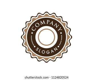 Circle emblem illustration design template vector icon